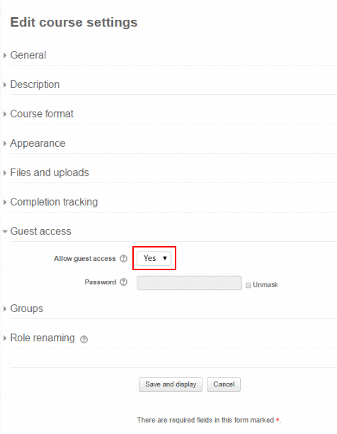 Course Settings