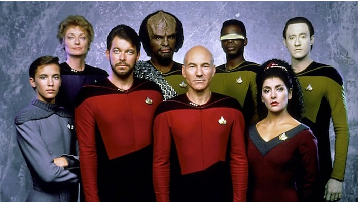 Main characters in the sci-fi series Star Trek